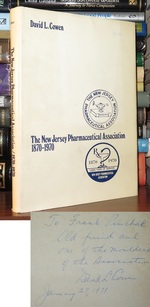 The New Jersey Pharmaceutical Association 1870-1970 Signed 1st