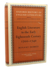 English Literature in the Early Eighteenth Century, 1700-1740 the Oxford History of English Literature