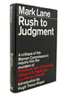 Rush to Judgment