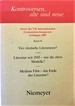 Vier Deutsche Literaturen? Literatur Seit 1945-Nur Die Alten Modelle? (German Edition)