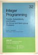 Integer Programming: Facets, Subadditivity, and Duality for Group and Semi-Group Problems