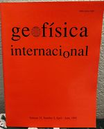 Geoquimica En Mexico (Spanish Language) Special Issue Geofisica Internacional