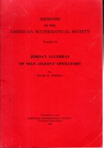 Jordan Algebras of Self-Adjoint Operators (Memoirs of the American Mathematical Society No. 53)