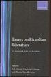 Essays on Ricardian Literature. in Honour of J. a. Burrow