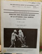 Analyses and Measured Sections of 54 Wyoming Coal Samples (Report of Investigations-the Geological Survey of Wyoming; No. 11)
