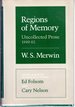 Regions of Memory: Uncollected Prose, 1949-82