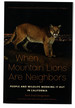 When Mountain Lions Are Neighbors: People and Wildlife Working It Out in California