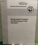 Recommended Procedures and Methodology of Coal Desription Geological Survey Circular 894
