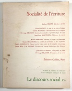 Socialit De L'criture-Le Discours Social 3-4