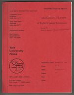 The Letters of Robert Louis Stevenson Volume Three August 1879-September 1882