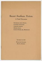 Recent Southern Fiction: a Panel Discussion
