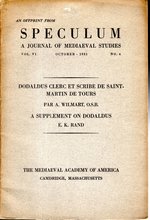 Dodaldus Clerc Et Scribe De Saint-Martin De Tours & a Supplement on Dodaldus
