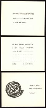 Three Small Pieces Printed for in the Spirit of Fluxus, Walker Art Center, Minneapolis, 1993