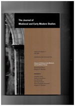 The Journal of Medieval and Early Modern Studies. Volume 39. Number 3 Fall 2009. Special Issue: Cultures of Clothing in Later Medieval and Early Modern Europe