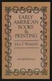 Early American Books & Printing