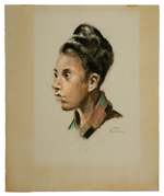 Pastel Portrait of an African-American Woman