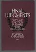 Final Judgments: Duty and Emotion in Roman Wills, 200 B.C. -a.D. 250