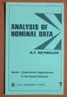 Analysis of Nominal Data (Quantitative Applications in the Social Sciences)