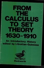 From the Calculus to Set Theory 1630-1910-an Introductory History