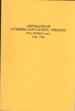 Abstracts of Cumberland County, Virginia 1749-1782