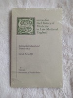 Carole Rawcliffe Sources for the History of Medicine in Late Medieval 1995 Sc