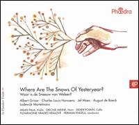 In Flanders' Fields, Vol. 96: Where are the Snows of Yesteryear? - Didier Poskin (cello); Diechje Minne (horn); Milan Pala (violin); Filharmonie Hradec Krlov; Herman Engels (conductor)