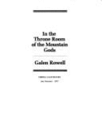 In the throne room of the mountain gods - Rowell, Galen A.