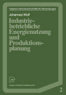 Industriebetriebliche Energienutzung und Produktionsplanung