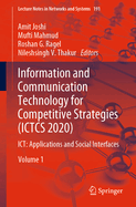 Information and Communication Technology for Competitive Strategies (Ictcs 2020): Ict: Applications and Social Interfaces