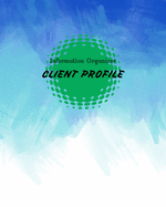 Information Organizer Client Profile: Perfect Book track organizer for Record Data Client list to keep Customer information profile about guest or patient, Blue painted theme