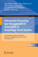 Information Processing and Management of Uncertainty in Knowledge-Based Systems: 16th International Conference, Ipmu 2016, Eindhoven, the Netherlands, June 20 - 24, 2016, Proceedings, Part II