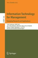 Information Technology for Management: Emerging Research and Applications: 15th Conference, AITM 2018, and 13th Conference, ISM 2018, Held as Part of FedCSIS, Poznan, Poland, September 9-12, 2018, Revised and Extended Selected Papers