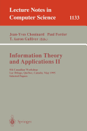 Information Theory and Applications II: 4th Canadian Workshop, Lac Delage, Quebec, Canada, May 28 - 30, 1995, Selected Papers
