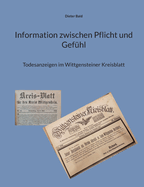 Information zwischen Pflicht und Gefhl: Todesanzeigen im Wittgensteiner Kreisblatt