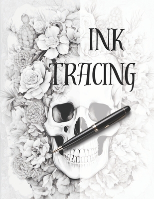 Ink Tracing: Follow the Lines to Reveal Skulls Surrounded by Beautiful Flowers. - Renee, Charlie