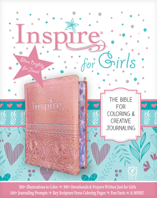 Inspire Bible for Girls NLT (Leatherlike, Pink): The Bible for Coloring & Creative Journaling - Tyndale (Creator), and Larsen, Carolyn (Notes by)