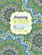 Inspiring Words Coloring Book: 30 Verses from the Bible You Can Color