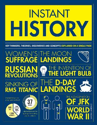 Instant History: Key thinkers, theories, discoveries and concepts explained on a single page - Lawrence, Sandra