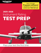 Instrument Rating Test Prep 2025-2026: Paperback Plus Software--Pass Your FAA Exam