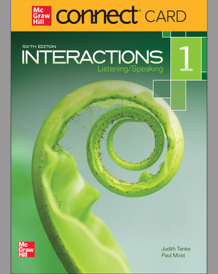 Interactions Level 1 Listening/Speaking Student Registration Code for Connect ESL (Stand Alone) - Tanka, Judith, and Most, Paul