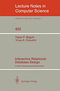 Interactive Relational Database Design: A Logic Programming Implementation