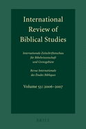 International Review of Biblical Studies, Volume 53 (2006-2007)