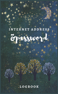 Internet Address & Password Logbook: Internet Password Logbook Winter Sky Night: Keep track of: usernames, Wifi Passwords, Web Addresses in one easy & organized location, Password Notebook with Tabs Printed, Organizer For All Your Passwords.