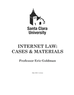 Internet Law: Cases & Materials (2021 Edition)