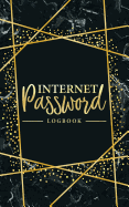 Internet Password Logbook: A Password Journal, Log Book & Notebook for Organization 0083 Black Marble