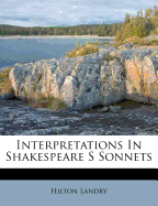 Interpretations in Shakespeare S Sonnets
