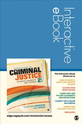 Introduction to Criminal Justice: Systems, Diversity, and Change Student Version - Rennison, Callie Marie, and Dodge, Mary J