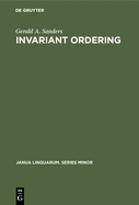 Invariant Ordering