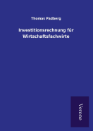 Investitionsrechnung Fur Wirtschaftsfachwirte