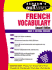 Schaums Outline of French Vocabulary (Schaums Outline Series)
